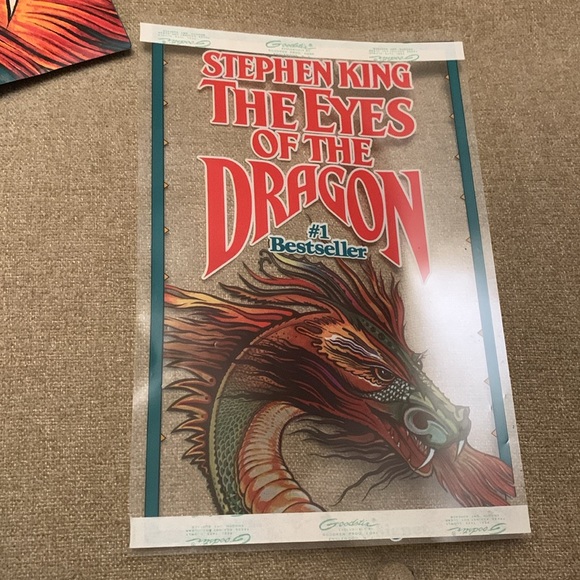 The Eyes of the Dragon Stephen King Promo Pieces Poster, pop up & window decal - Picture 4 of 7
